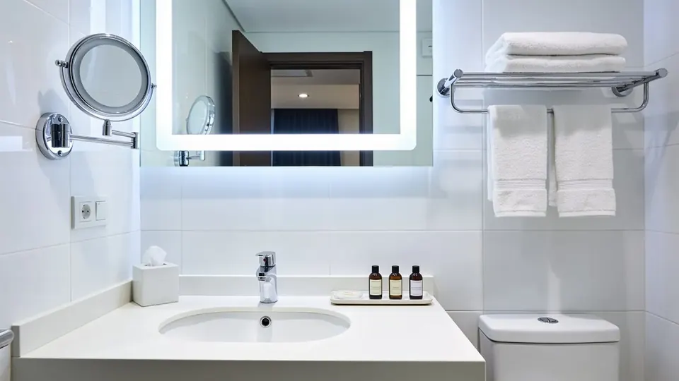 Bathrooms after cleaning